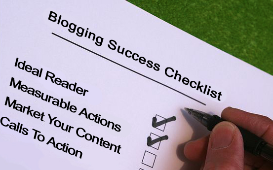 Simple Checklist for Blogging Success.